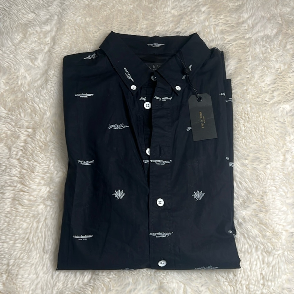 rag & bone short sleeve button up